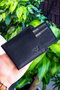 Zoozie Bags Tarjetero de Piel Auténtica con Bloqueo RFID Negro
